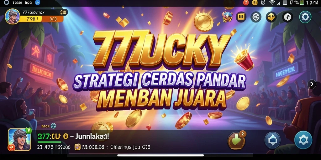 Tangkapan layar gameplay 777LUCKY dengan aksi strategis mendebarkan.
