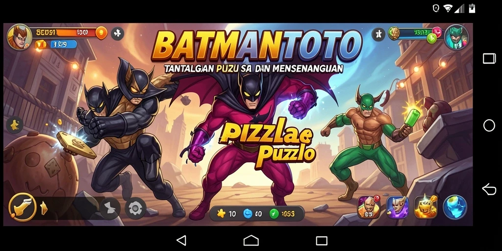Gameplay menarik dari BATMANTOTO dalam menyelesaikan puzzle.