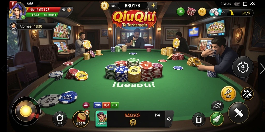 Tampilan seru gameplay QiuQiu di BRO178.
