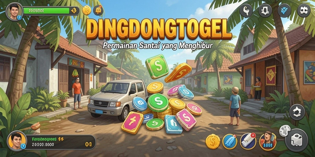 Tampilan gameplay DINGDONGTOGEL yang seru dan penuh warna.