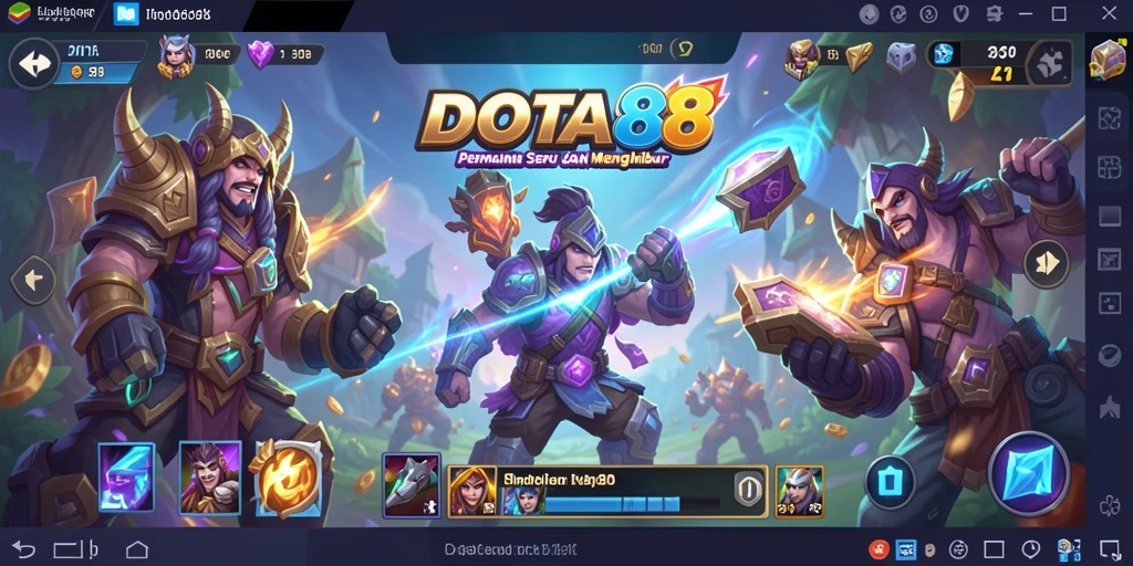 Gameplay DOTA88 yang seru dan penuh warna.