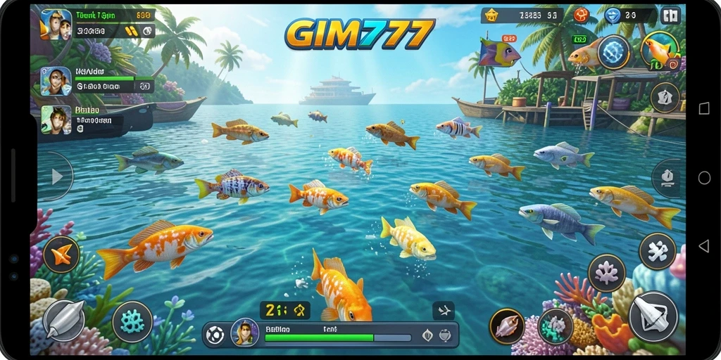 Tampilan gameplay GIM777 yang menarik dalam Tembak Ikan.