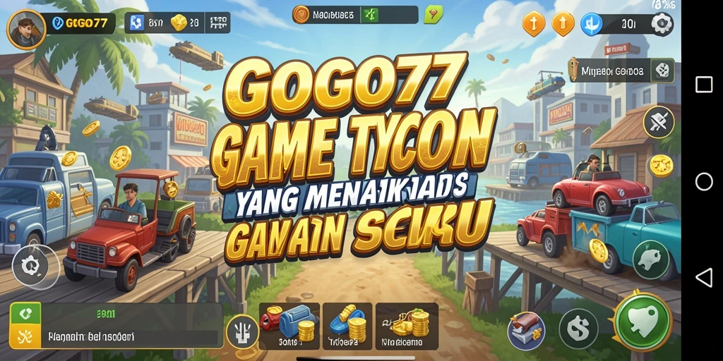Tampilan gameplay GOGO77 yang mendebarkan saat mengembangkan bisnis Tycoon.