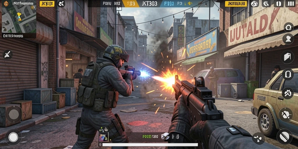 Tampilan gameplay dinamis dan menegangkan di JKT303.
