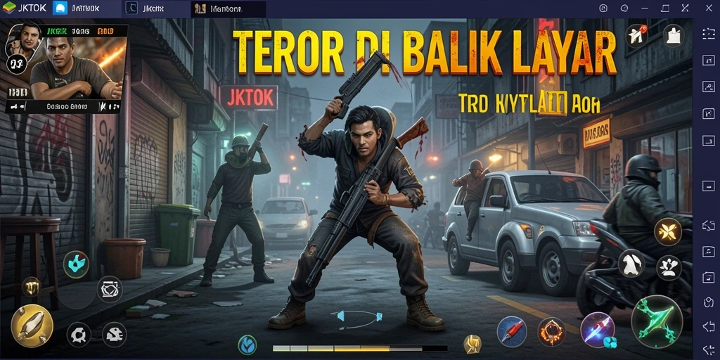 Tangkapan layar menampilkan suasana mencekam dalam JKTOK.