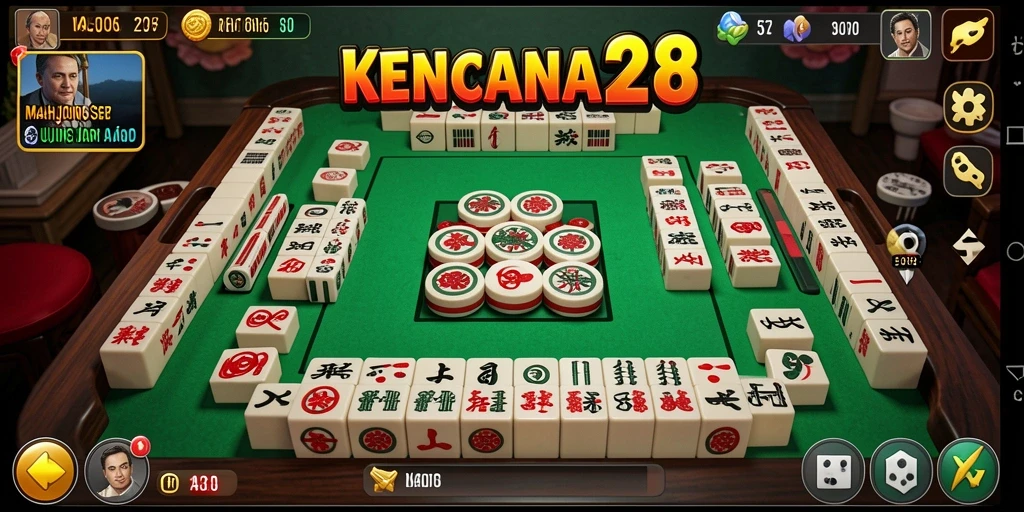Tampilan menarik gameplay Mahjong yang menantang.