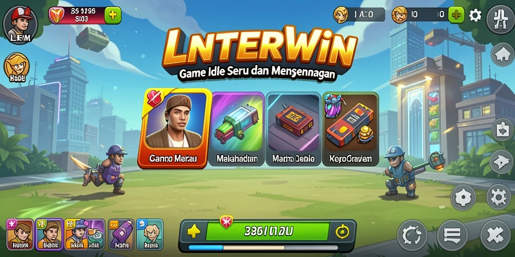 Tampilan gameplay LNTERWIN yang menarik dan seru.