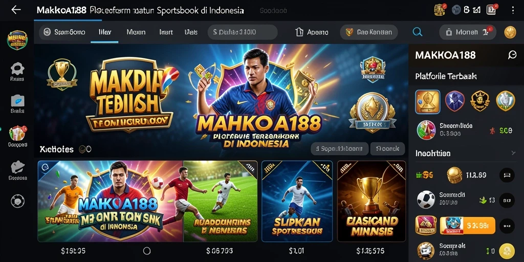 Tampilan gameplay menarik dari aplikasi Sportsbook MAHKOTA188.