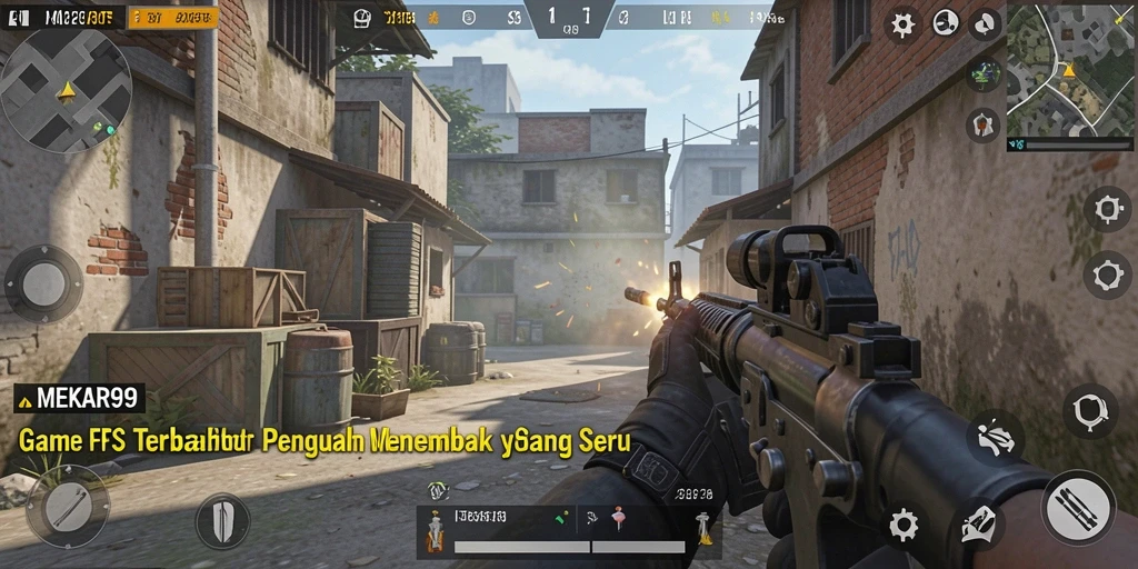 Tangkapan layar yang menampilkan aksi menembak di <strong>MEKAR99</strong>.