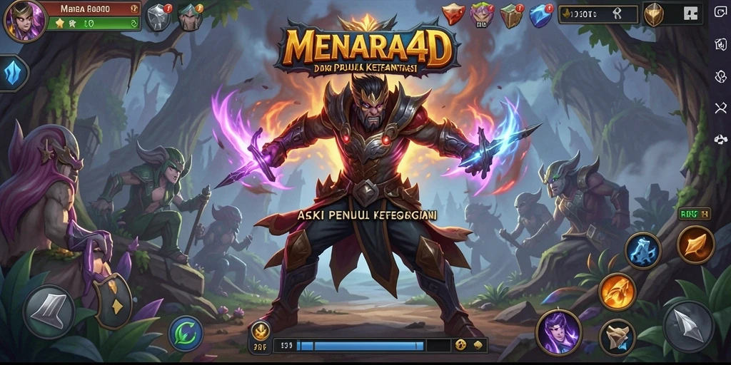 Screenshot MENARA4D menampilkan aksi mendebarkan dalam pertempuran yang intens.