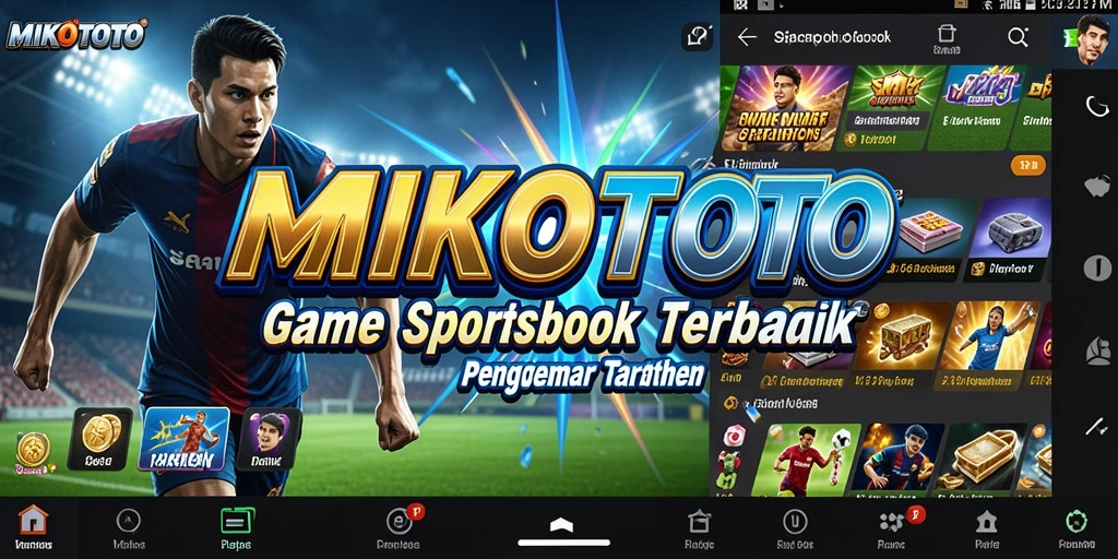 Tampilan utama MIKOTOTO dengan berbagai pilihan taruhan olahraga.