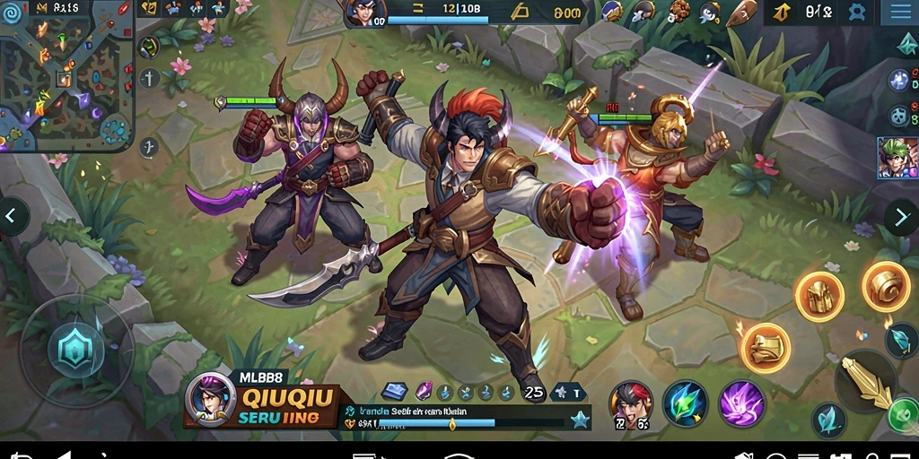 Tampilan gameplay QiuQiu yang menarik dan interaktif.