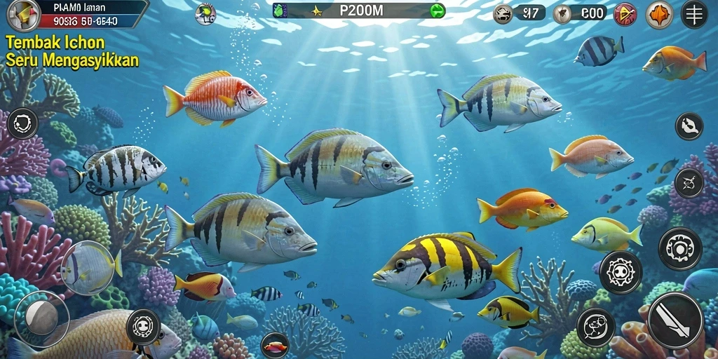 Tampilan menarik dari gameplay Tembak Ikan yang penuh aksi.