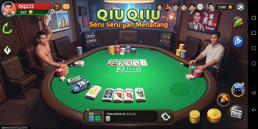 Tampilan gameplay menarik di QQ222 permainan QiuQiu.