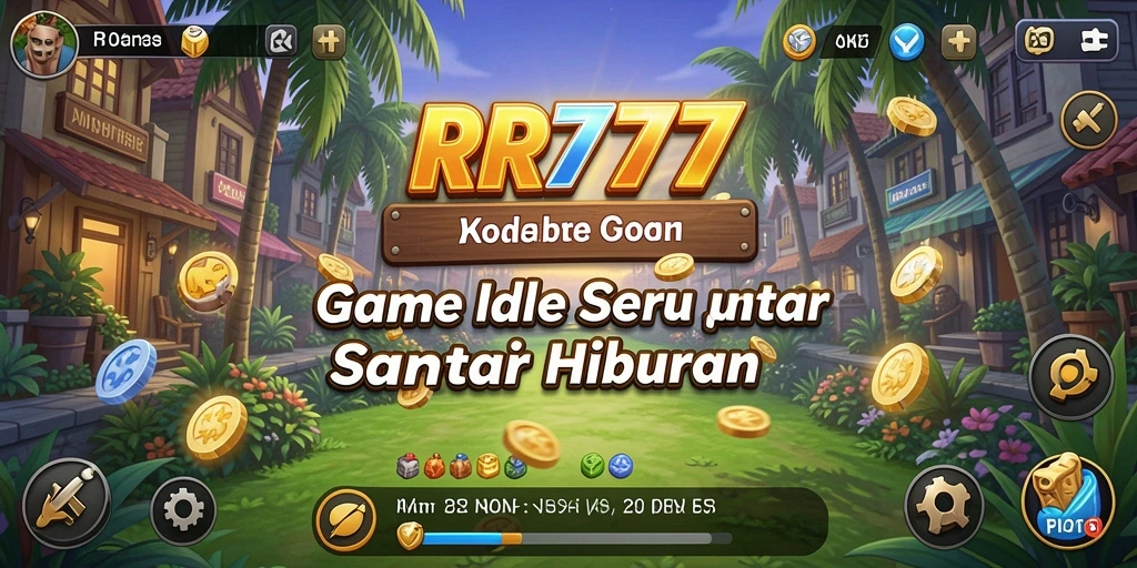 Tampilan gameplay dari RR777 yang menarik dan penuh warna.