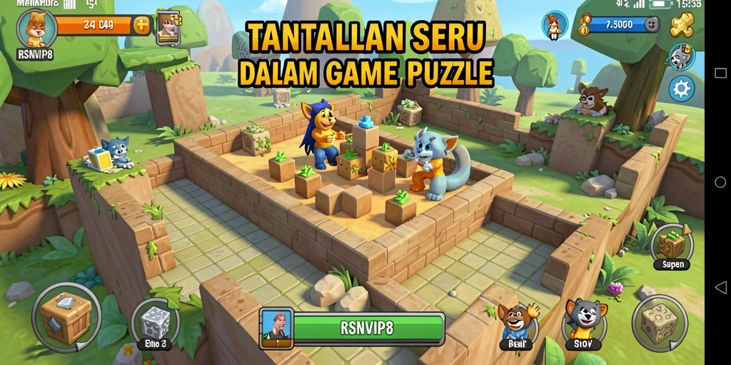 Screenshot gameplay RSNVIP8 menampilkan teka-teki yang menantang dan menarik.