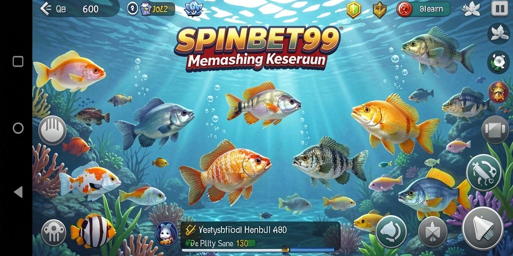 Screenshot gameplay SPINBET99 menampilkan momen memancing yang penuh keseruan.
