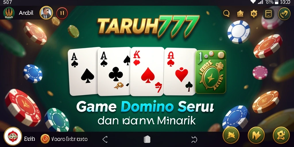 Screenshot gameplay TARUH777 yang menunjukkan keseruan bermain domino.