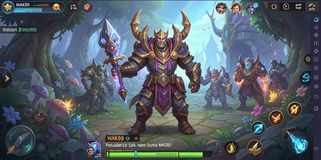 Gameplay mendebarkan di dunia epik WAK89.